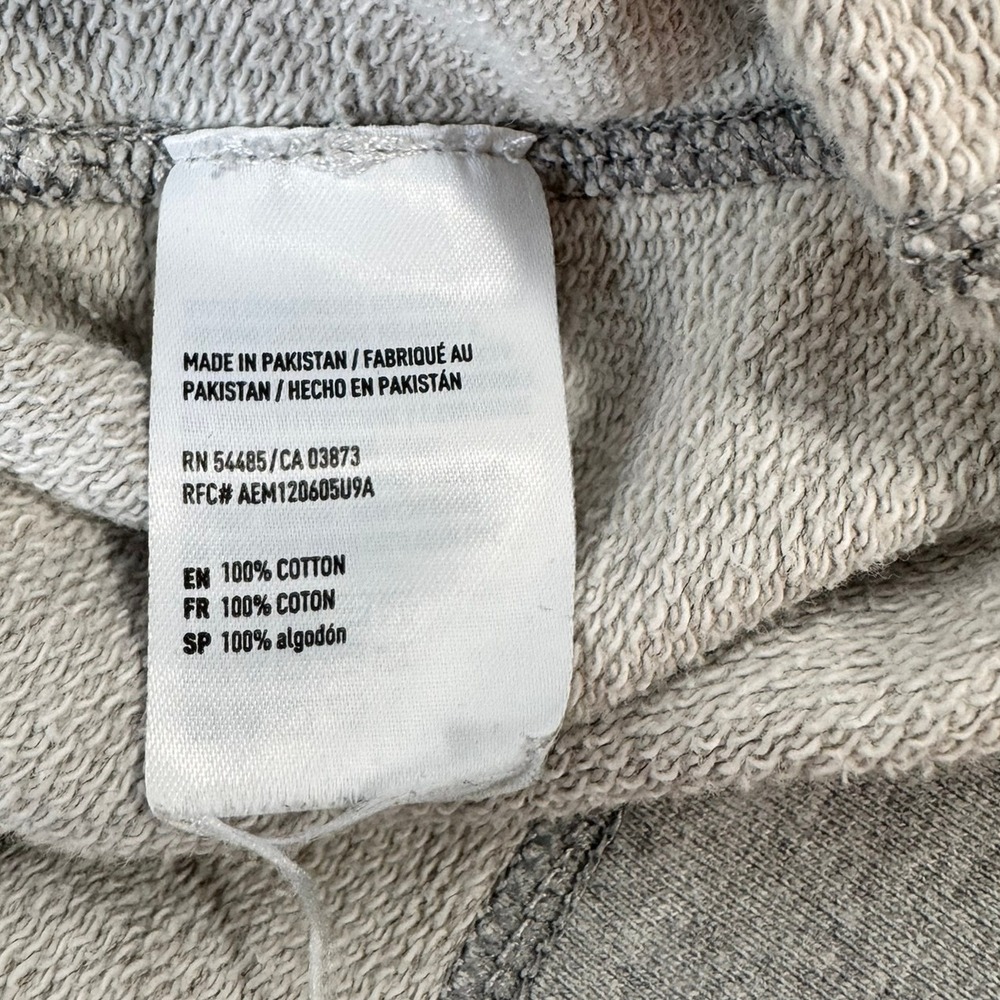 American Eagle Men's Gray Logo Pullover Hoodie Sweatshirt Heavyweight Sz Medium - Picture 6 of 8